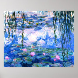 Póster Monet Pink Water Lilies