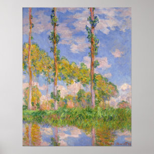 Póster Monet - Poplares Al Sol
