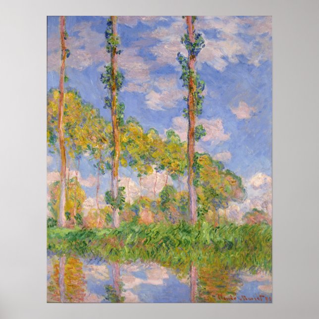 Póster Monet - Poplares Al Sol (Frente)