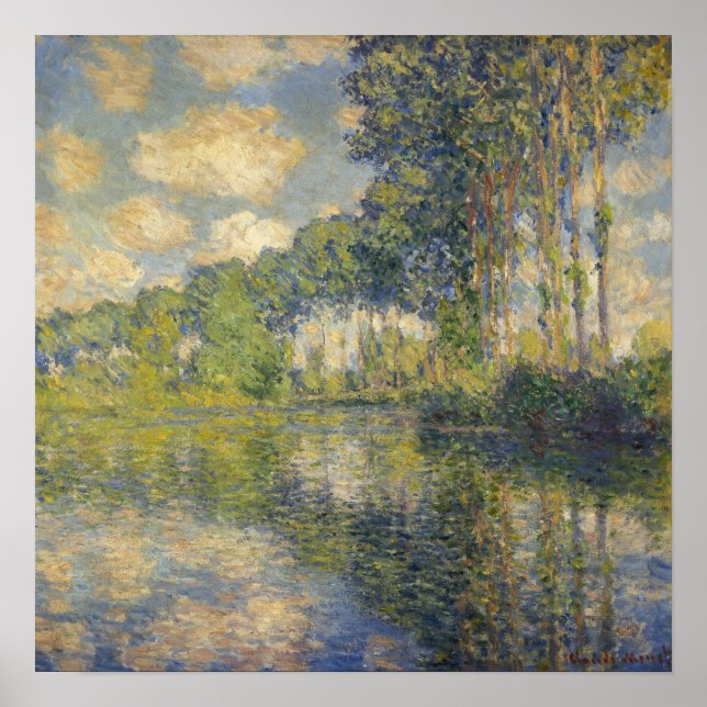 Póster Monet - Poplares En La Epte (Frente)