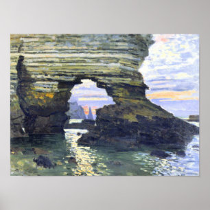 Póster Monet - Port d'amount Etretat, hermosa pintura