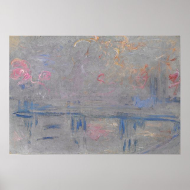 Póster Monet - Puente de la Cruz de Charing (Frente)