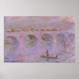 Póster Monet - Puente Waterloo en Londres
