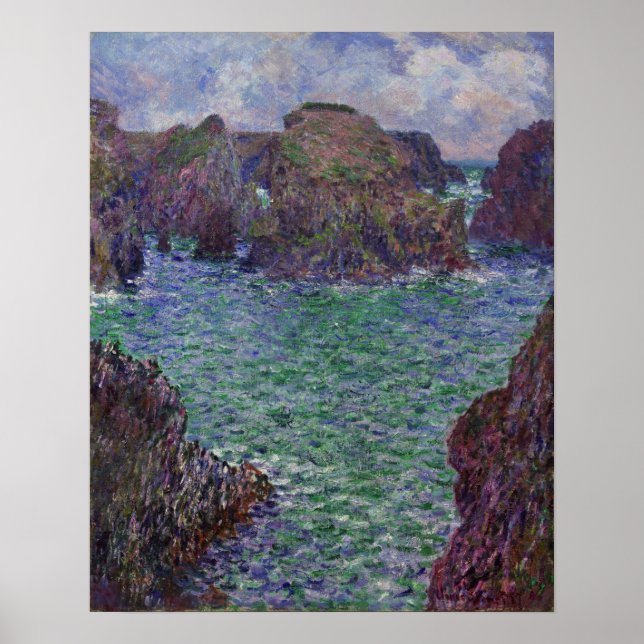 Póster Monet - Puerto Goulphar Belle Ile (Frente)