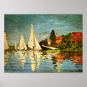 Póster Monet - Regatta en Argentina, Impresionismo
