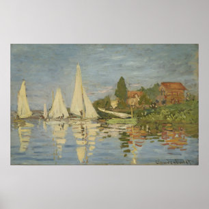 Póster Monet - Regattas En Argenteuil