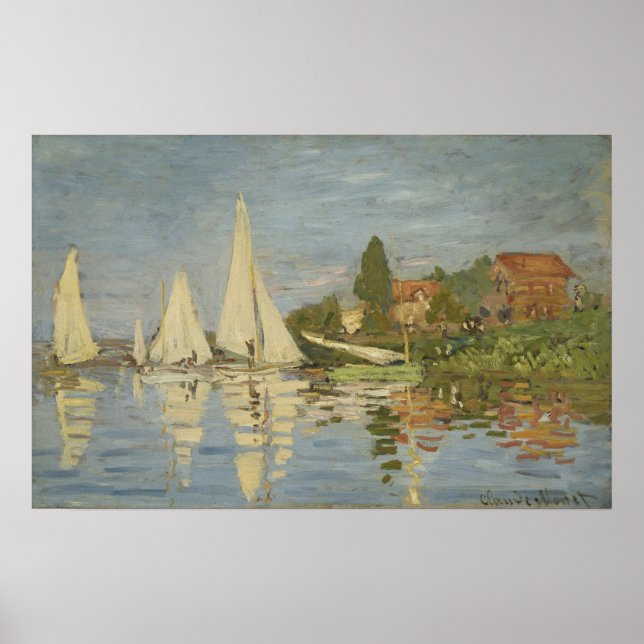 Póster Monet - Regattas En Argenteuil (Frente)