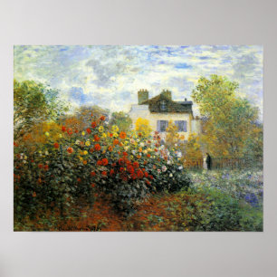 Póster Monet Rosa Garden Poster