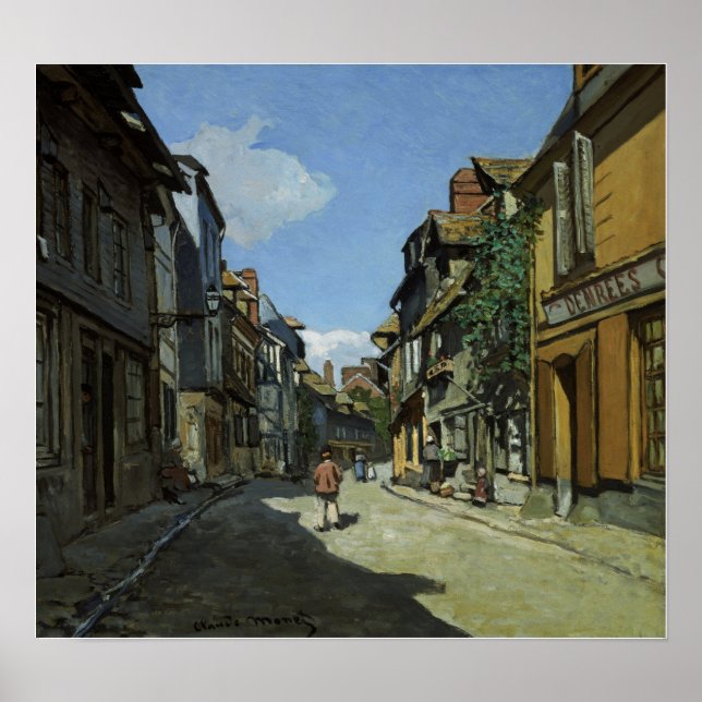 Póster Monet - Rue De La Bavolle Honfleur (Frente)
