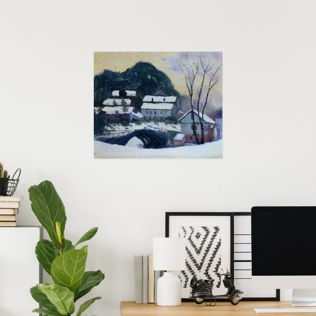 Póster Monet - Sandviken, Noruega (Oficina en casa)