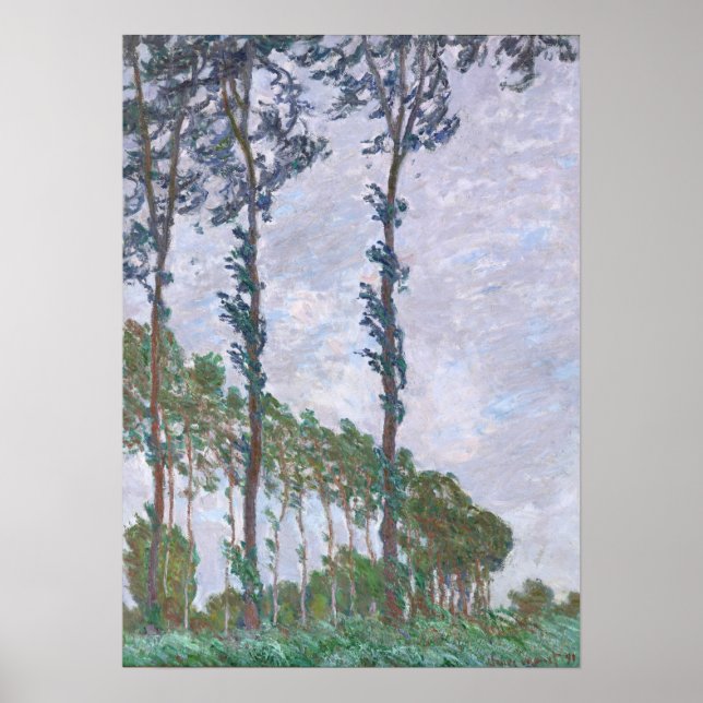 Póster Monet - Serie De Efectos Eólicos De Los Álamos (Frente)