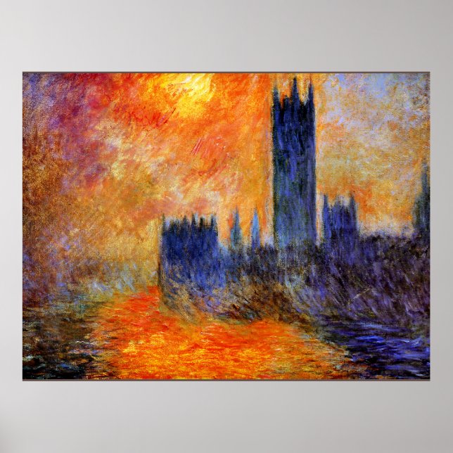 Póster Monet - Sol de la Cámara de Diputados (Frente)