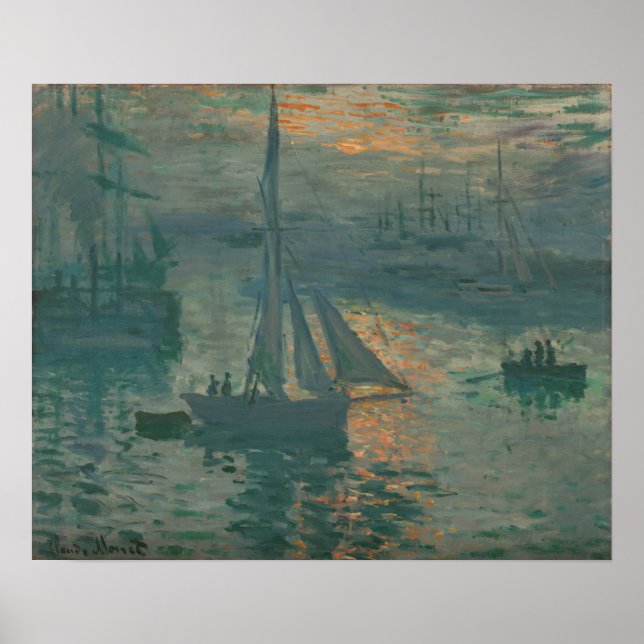 Póster Monet - Sunrise (Marina) (Frente)
