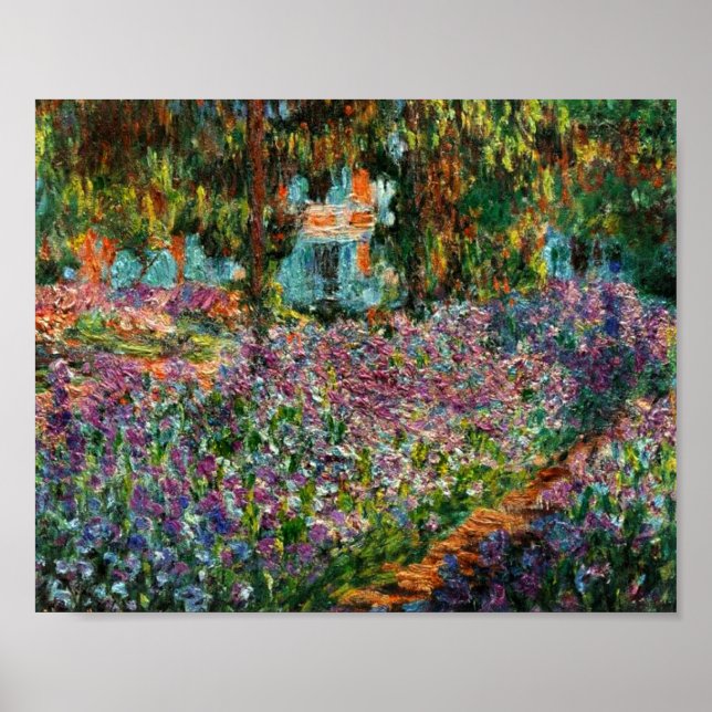Póster Monet The Artist's Garden at Giverny (Frente)