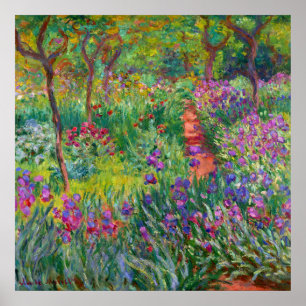 Póster Monet "The Iris Garden at Giverny"