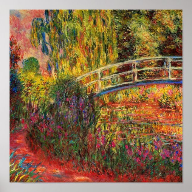 Póster Monet The Japanese Bridge  (Frente)