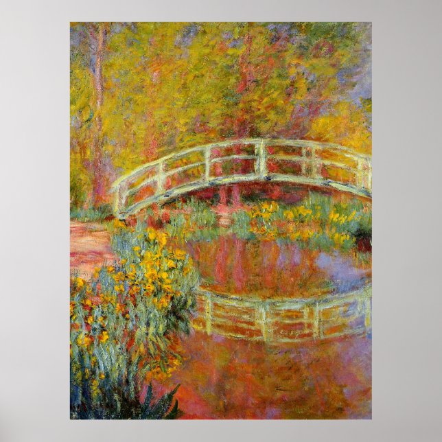 Póster Monet - The Japanese Bridge, 1896, (Frente)