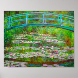 Póster Monet the Japanese Footbridge and Water Lilis