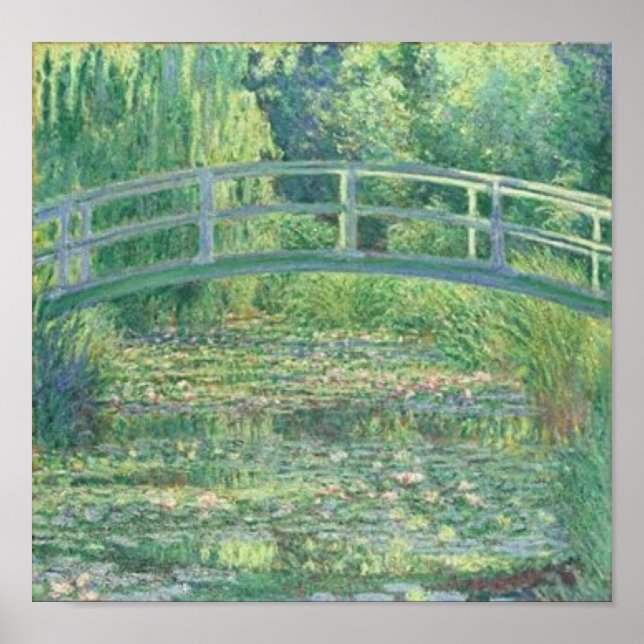 Póster Monet-The Water Lily Pond (Frente)