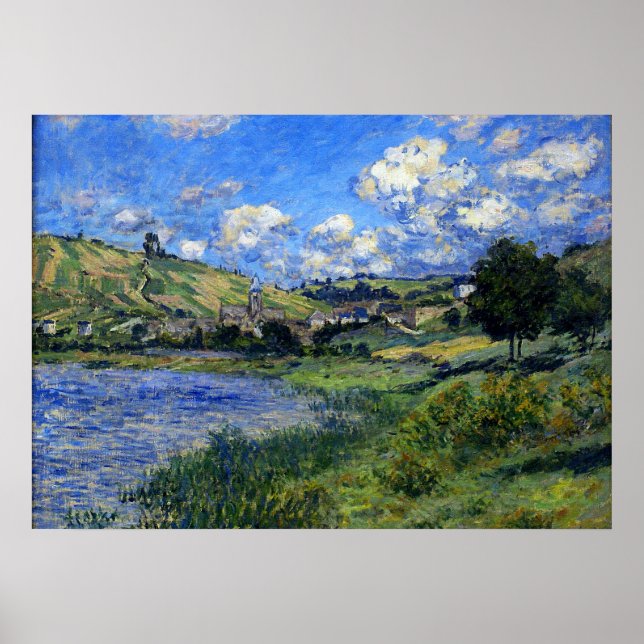 Póster Monet - Vetheuil, Paysage (Frente)