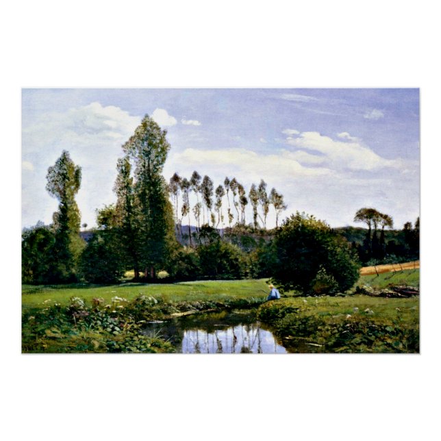 Póster Monet - Vista de las Ruelles Le Havre (Anverso)