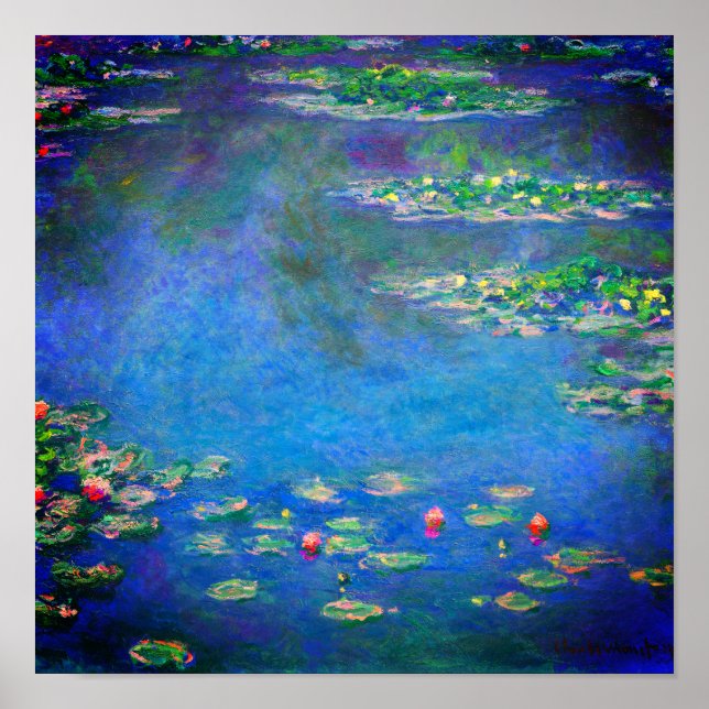 Póster Monet Water Lilies 1906 (Frente)