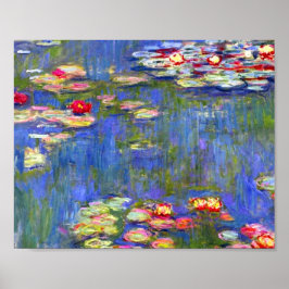 Póster Monet Water Lilies 1916