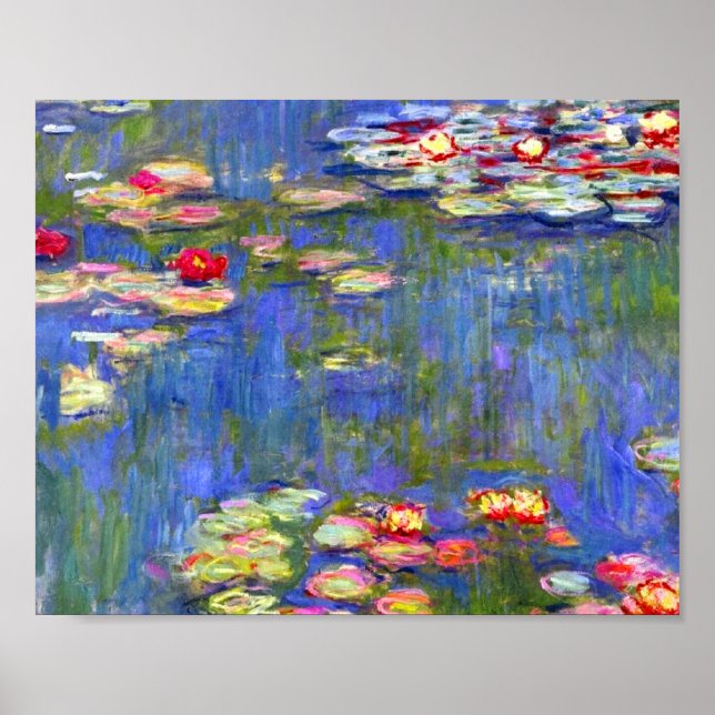 Póster Monet Water Lilies 1916 (Frente)
