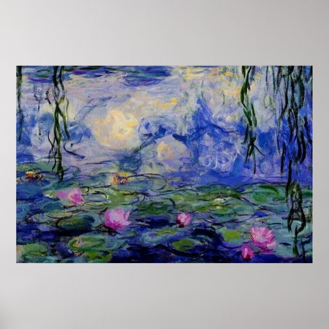 Póster Monet water lilies 1919 art (Frente)