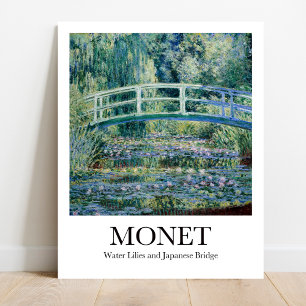 Póster Monet Water Lilis y el Poster Puente Japonés