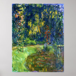 Póster Monet - Water Lily Pond En Giverny 1919