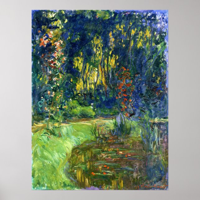 Póster Monet - Water Lily Pond En Giverny 1919 (Frente)