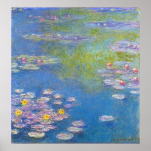Póster Monet Yellow Water Lilies
