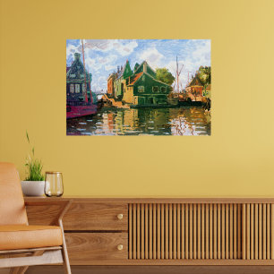 Póster Monet - Zaandam, pintura del canal