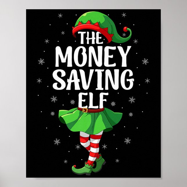 Póster Money Saving Elf Christmas Girls Women Elf Squad X (Frente)
