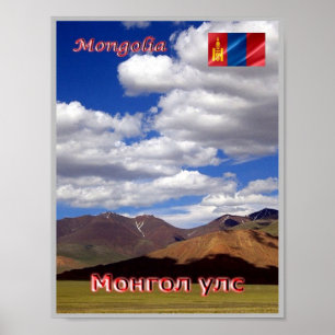 Póster Mongolia - Paisaje -