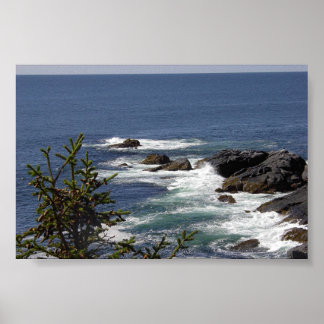 Póster Monhegan Cliff