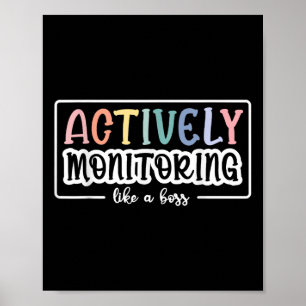 Póster Monitoreo activo como una prueba de profesor diver