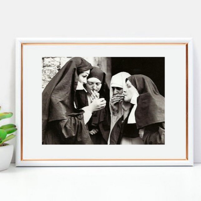 Póster Monjas Fumando Fotografía Vintage XLarge (Subido por el creador)