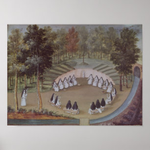 Póster Monjas reunidas en soledad
