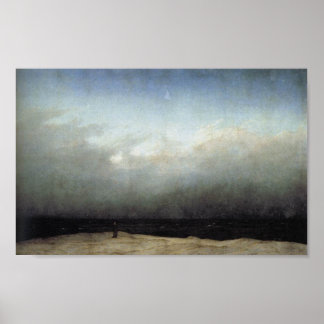 Póster Monje A Orillas Del Mar