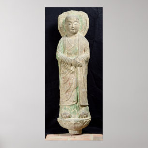 Póster Monje, de Dunhuang, provincia de Gansu