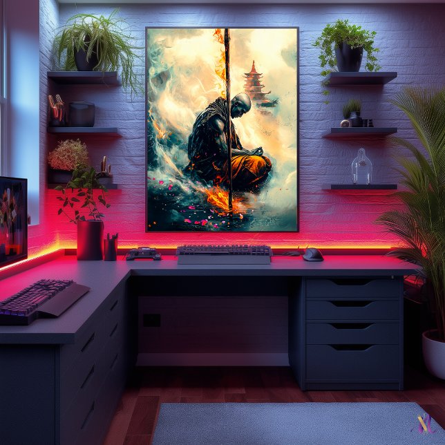 Póster Monje del Zenfire - El camino de las llamas eterna (Subido por el creador)