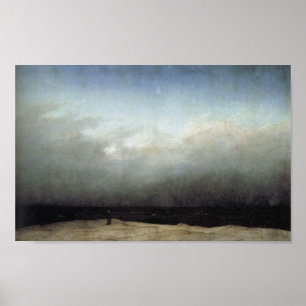 Póster Monje por el mar