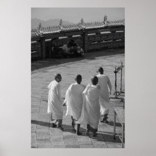 Póster Monjes jóvenes, Templo del Rock Dorado, Myanmar