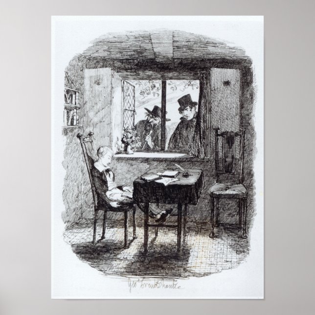 Póster Monjes y los judíos descubren a Oliver (Frente)