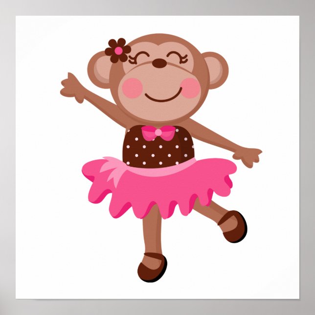 Póster Monkey Ballerina (Frente)