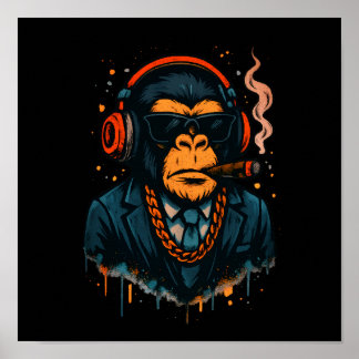 Póster Monkey Business - El jefe del Monkey Classic