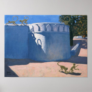 Póster Monkey Temple India 2000