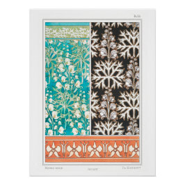 Póster Monkshood wolfsbane planta art nouveau verneuil